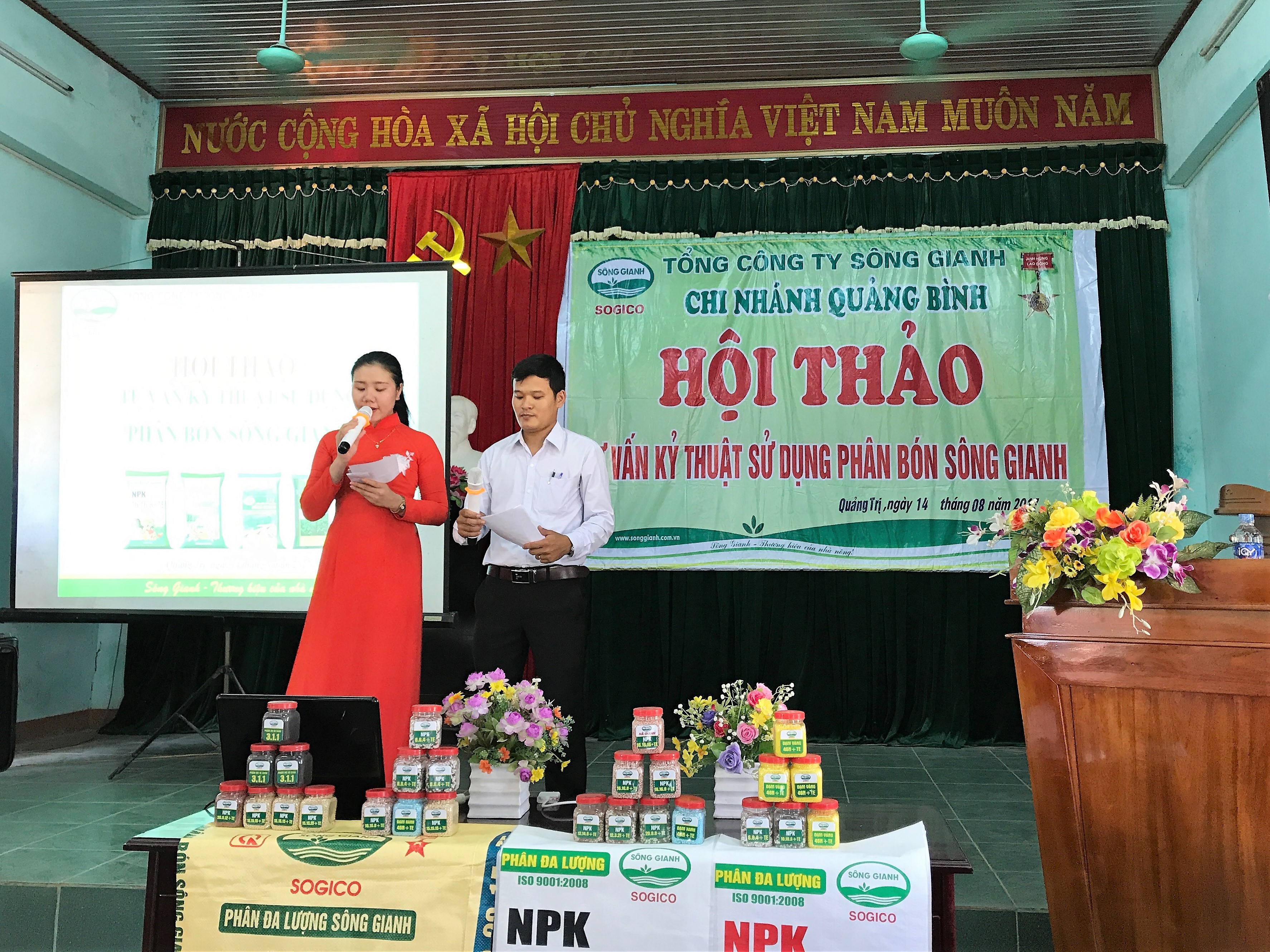 Tổng công ty Sông Gianh- Chi nhánh Quảng Bình tổ chức thành công Hội thảo tư vấn khoa học kỹ thuật sử dụng phân bón Sông Gianh tại Quảng Trị