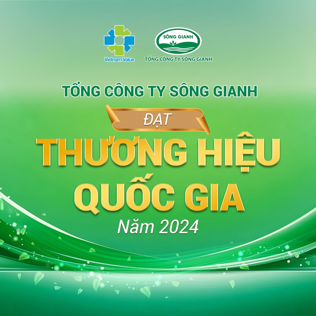 Tổng công ty Sông Gianh lần thứ 3 liên tiếp vinh dự đạt giải thưởng Thương hiệu Quốc gia 